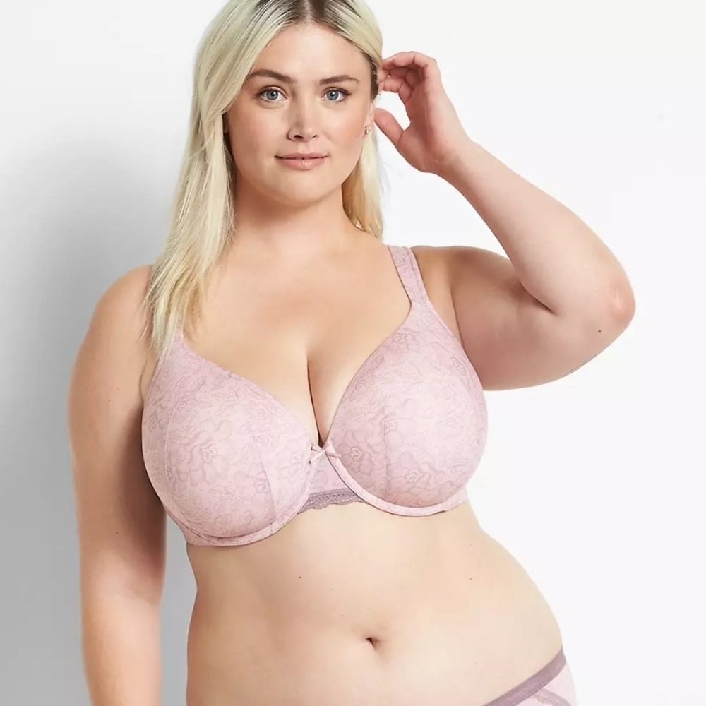 Cacique Lace Underwire Bra - Dusty Rose